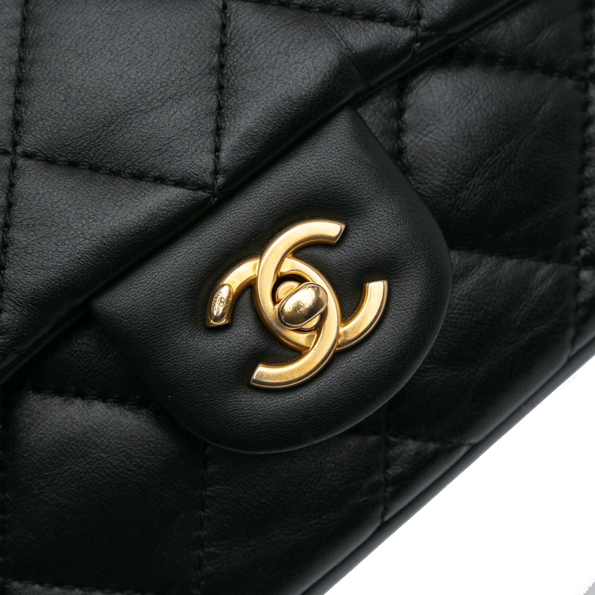 Chanel Mini Rectangular Quilted Lambskin Heart Charms Flap