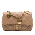 Chanel Mini Rectangular Quilted Lambskin Heart Charms Flap
