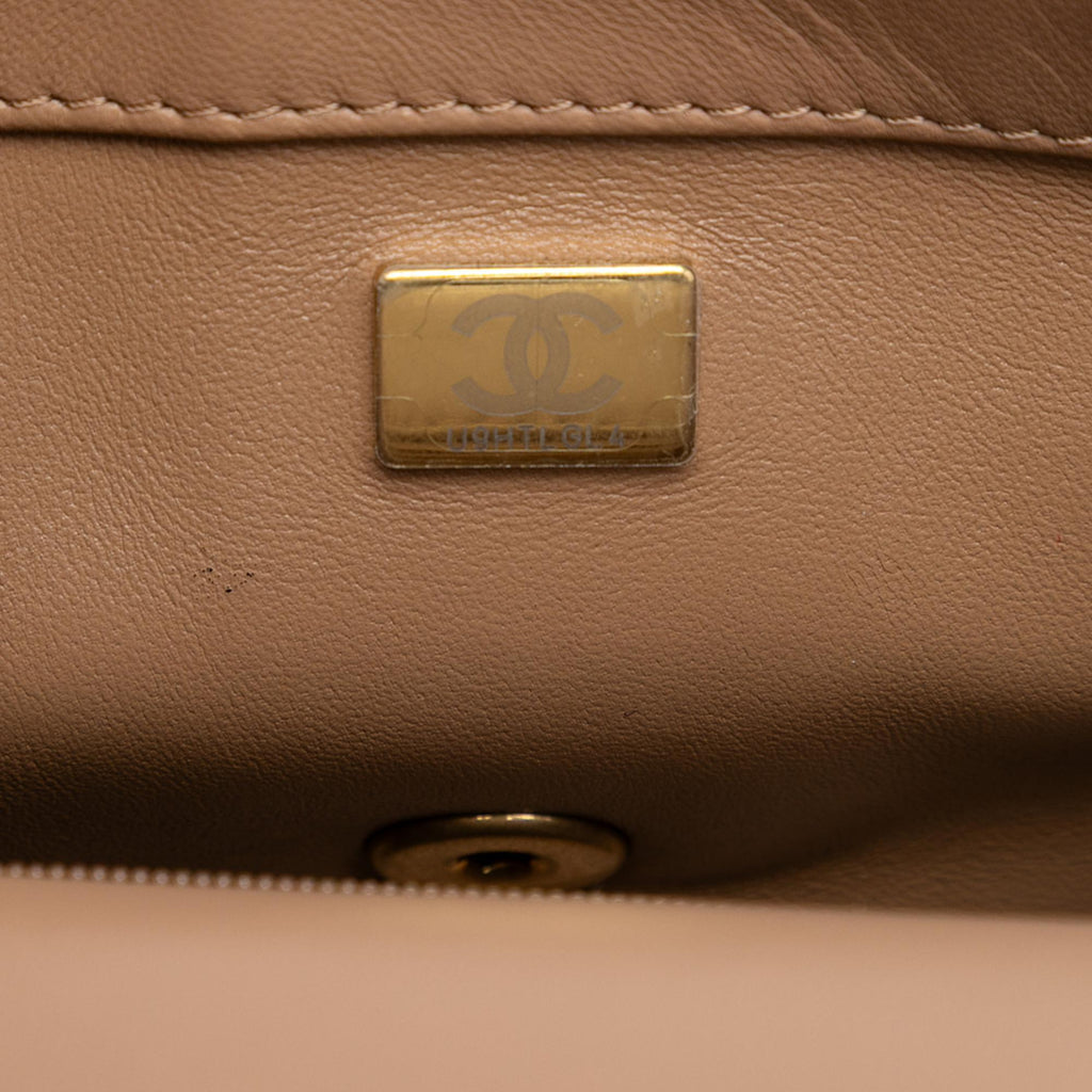 Chanel Mini Rectangular Quilted Lambskin Heart Charms Flap