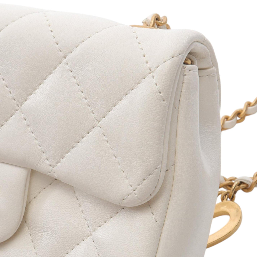 Chanel Mini Rectangular Quilted Lambskin Heart Charms Flap