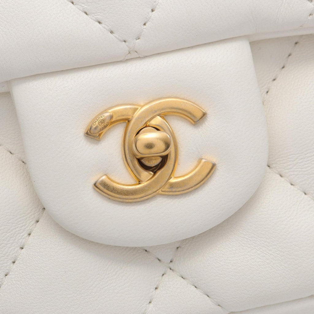Chanel Mini Rectangular Quilted Lambskin Heart Charms Flap