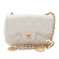 Chanel Mini Rectangular Quilted Lambskin Heart Charms Flap