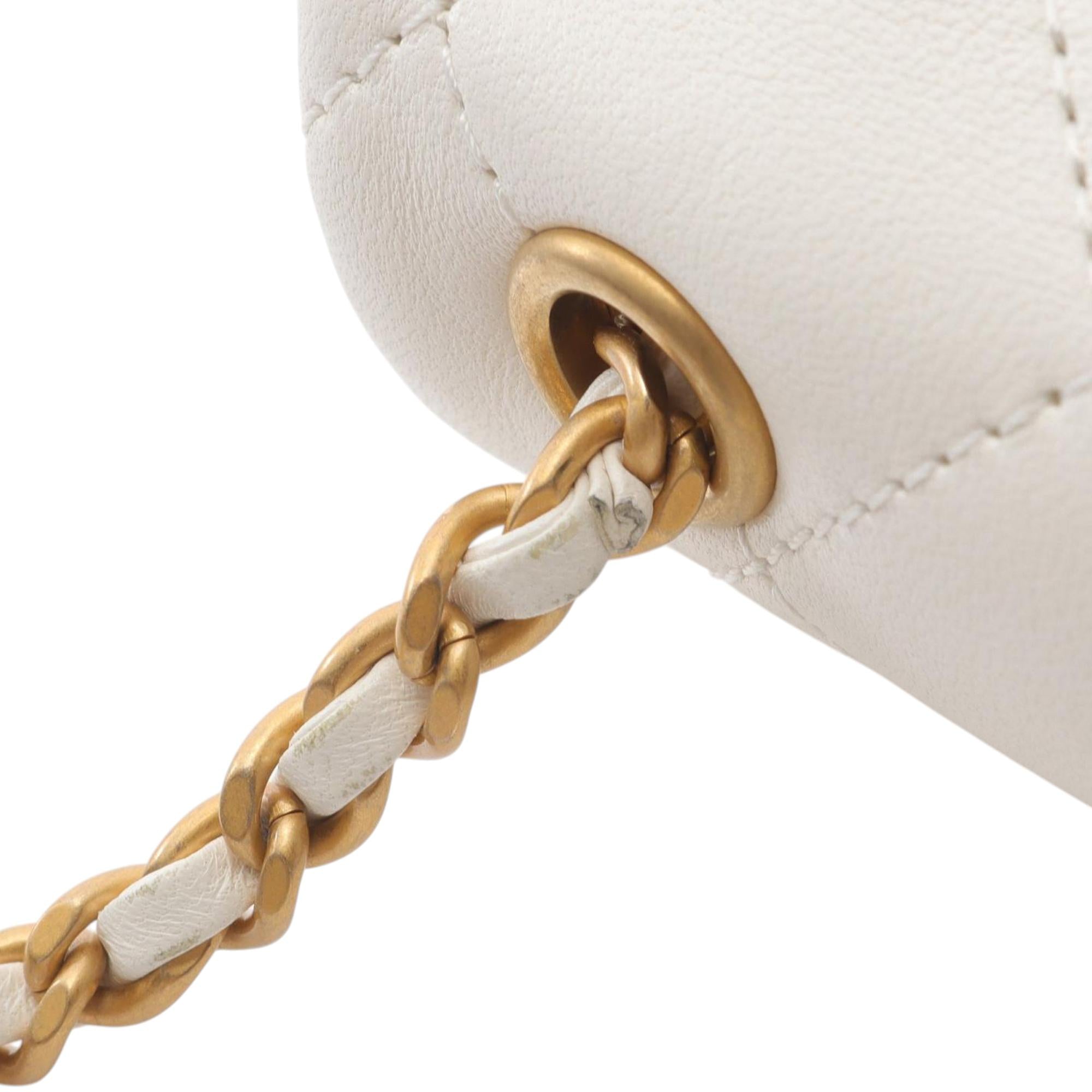 Chanel Mini Rectangular Quilted Lambskin Heart Charms Flap