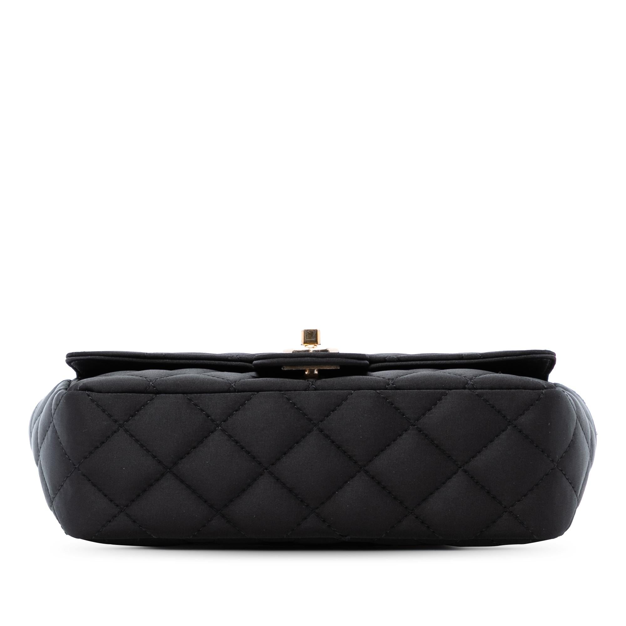 Chanel Mini Rectangular Quilted Satin Single Flap