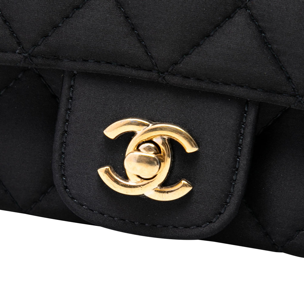 Chanel Mini Rectangular Quilted Satin Single Flap