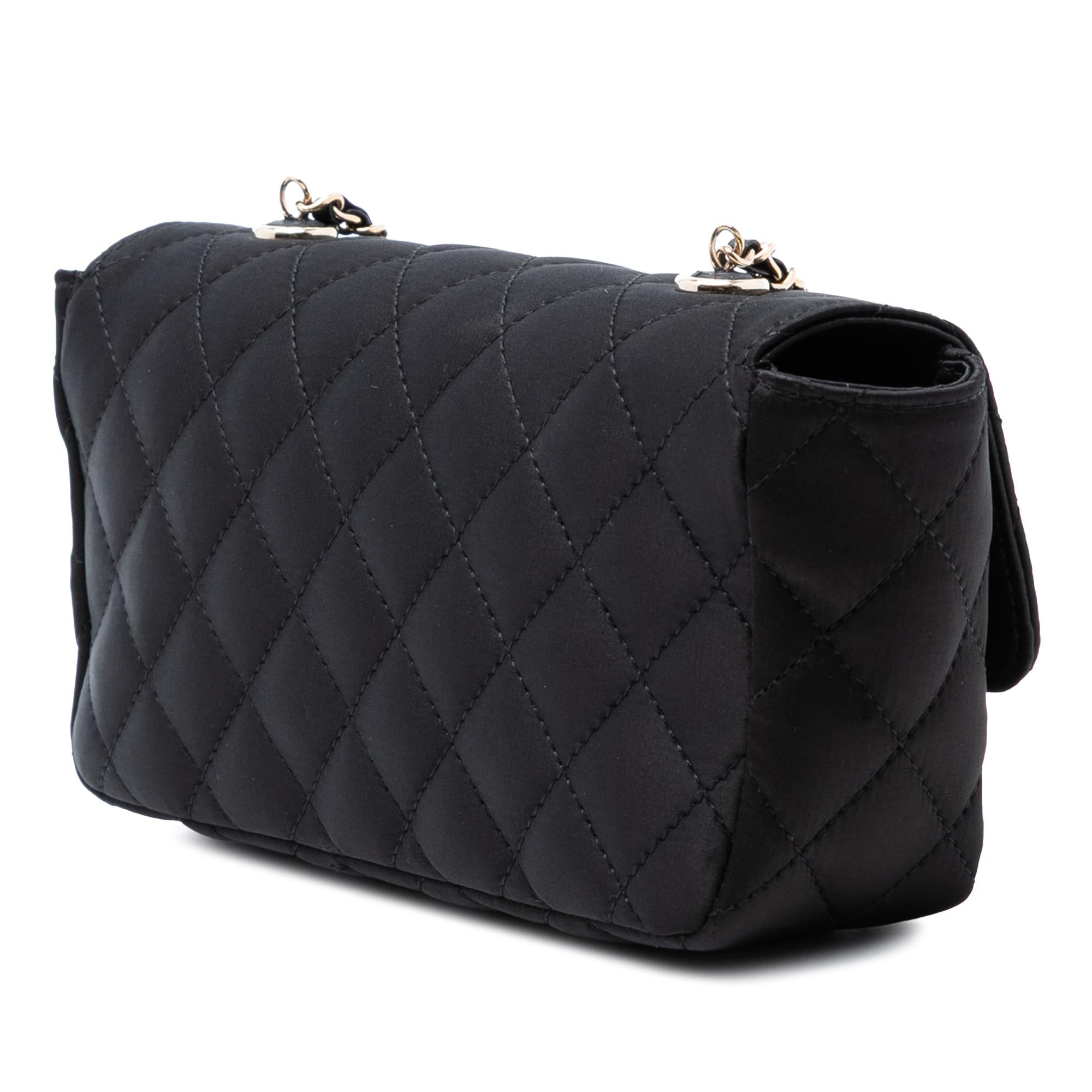 Chanel Mini Rectangular Quilted Satin Single Flap