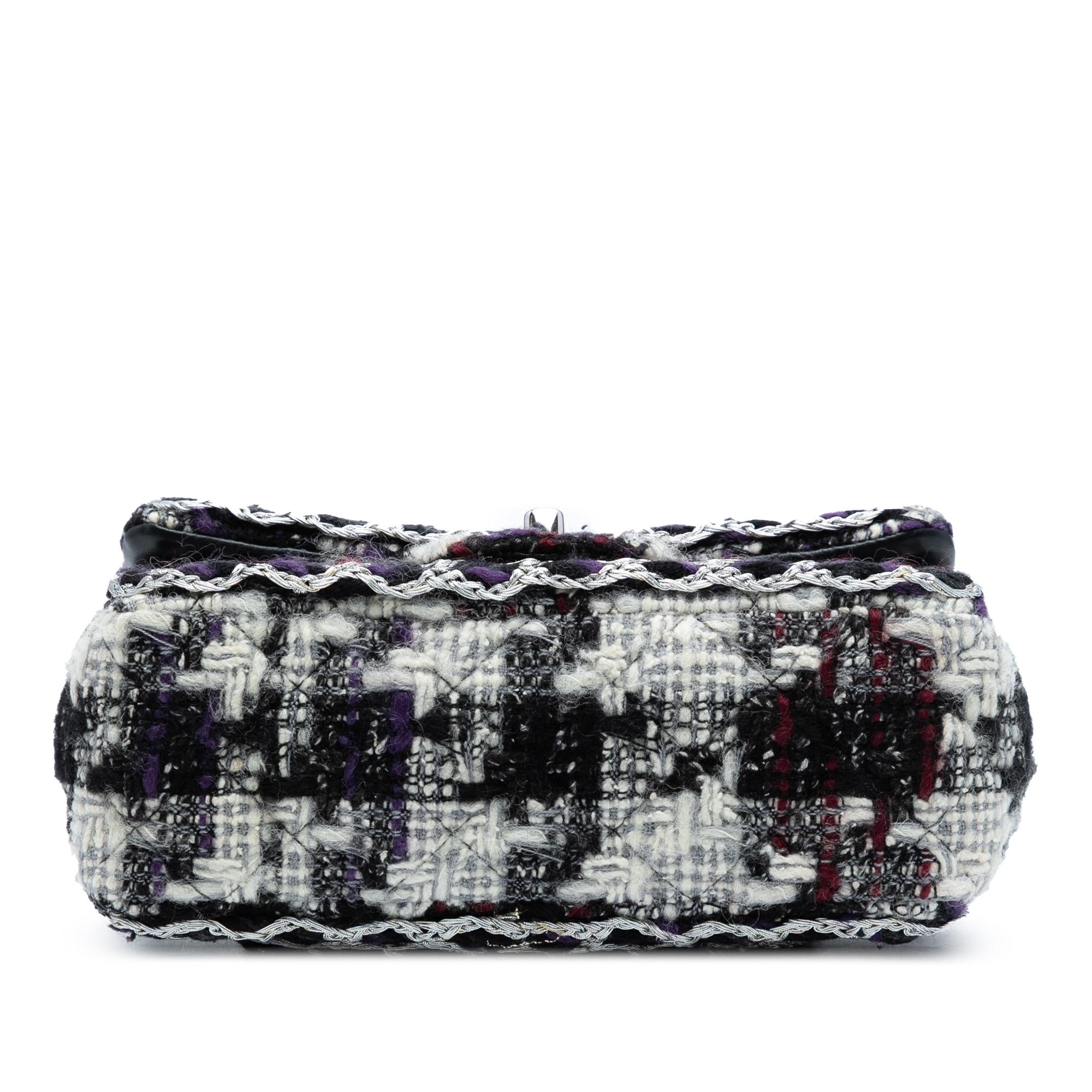Chanel Mini Rectangular Quilted Tweed Single Flap