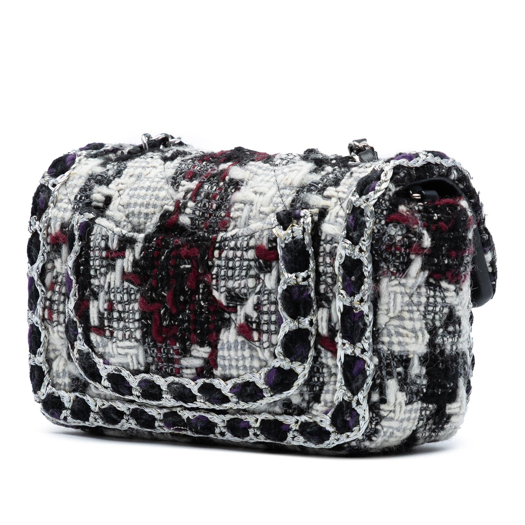Chanel Mini Rectangular Quilted Tweed Single Flap