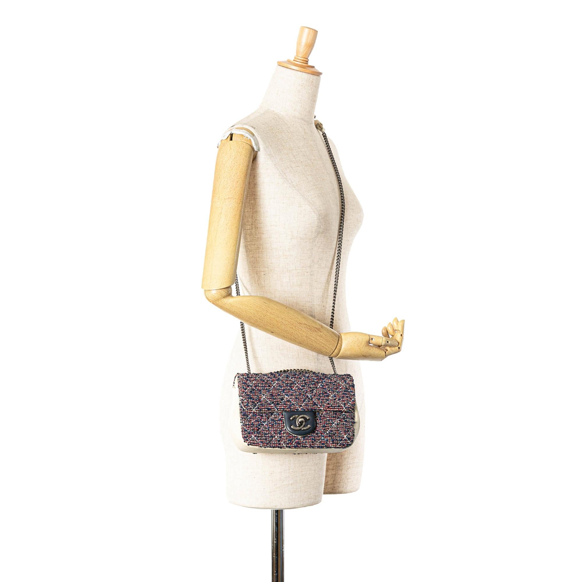Chanel Mini Rectangular Tweed Single Flap