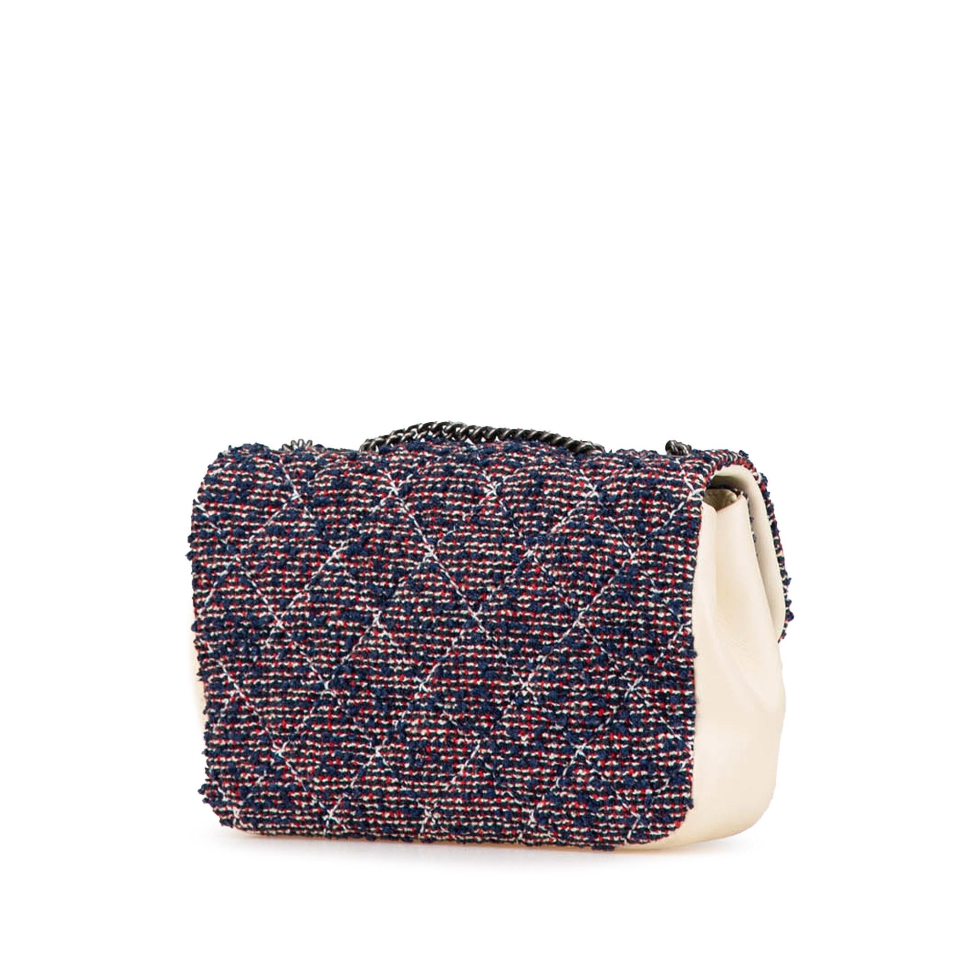 Chanel Mini Rectangular Tweed Single Flap