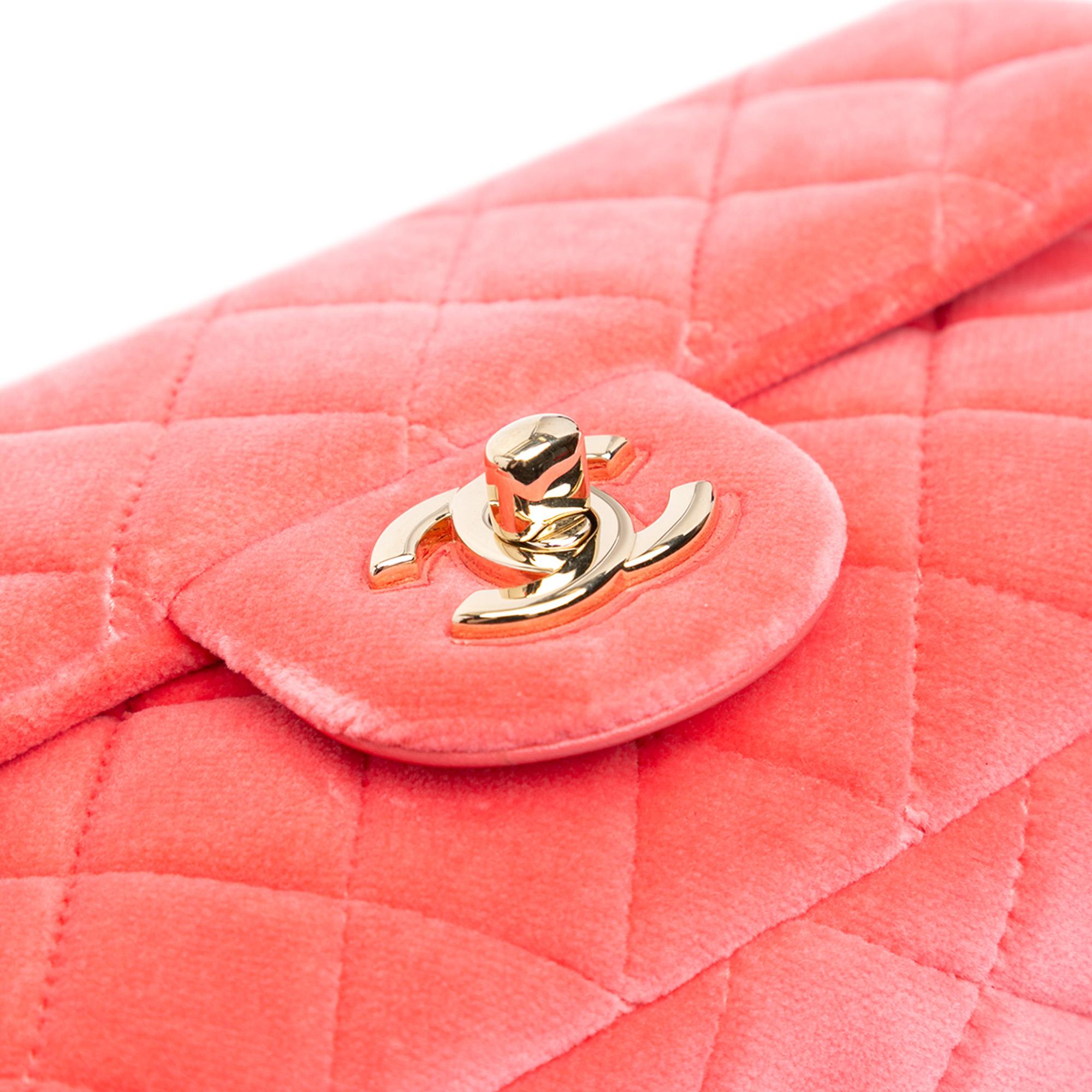 Chanel Mini Rectangular Velvet Pearl Crush Flap