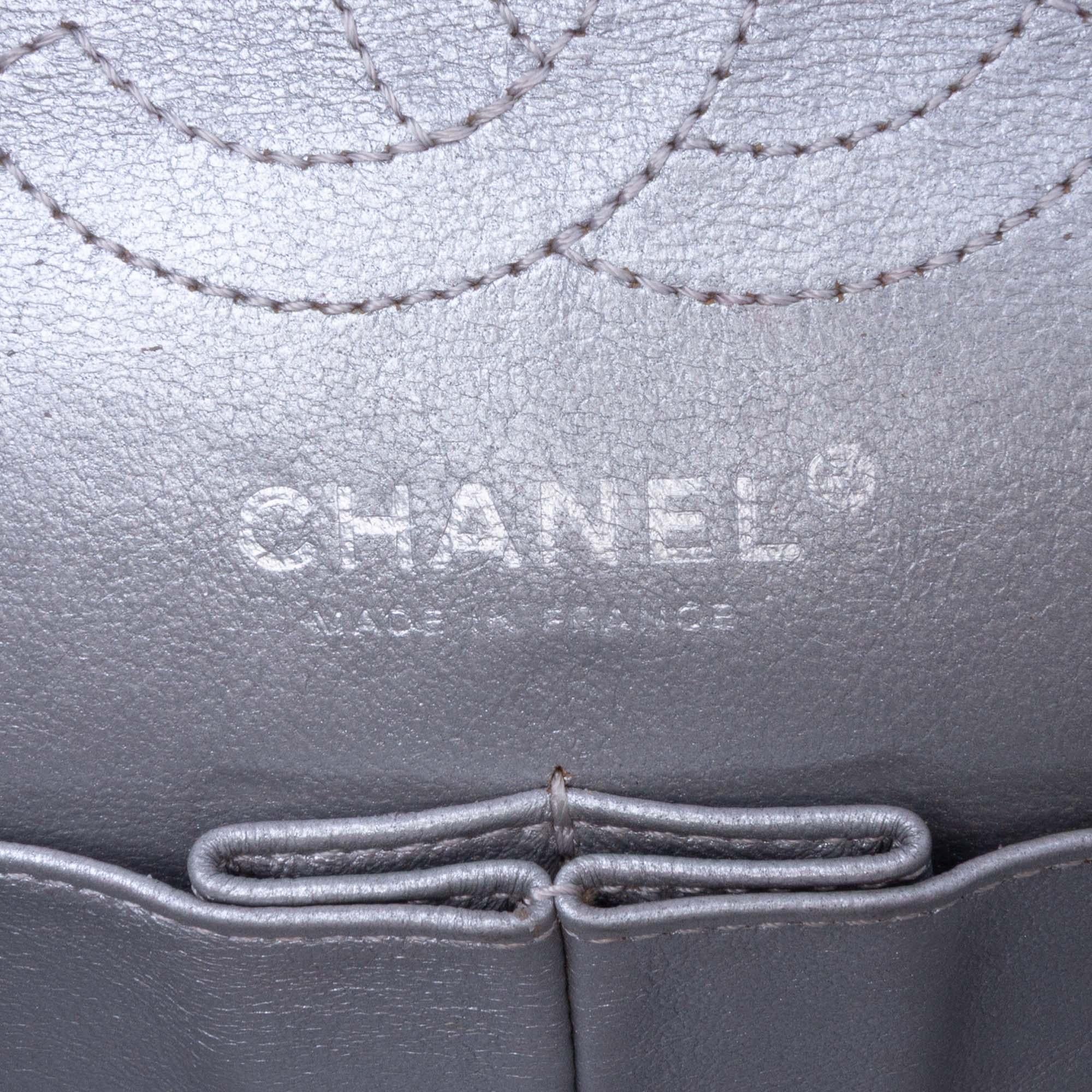 Chanel Mini Reissue 2.55 Metallic Aged Calfskin Double Flap 224