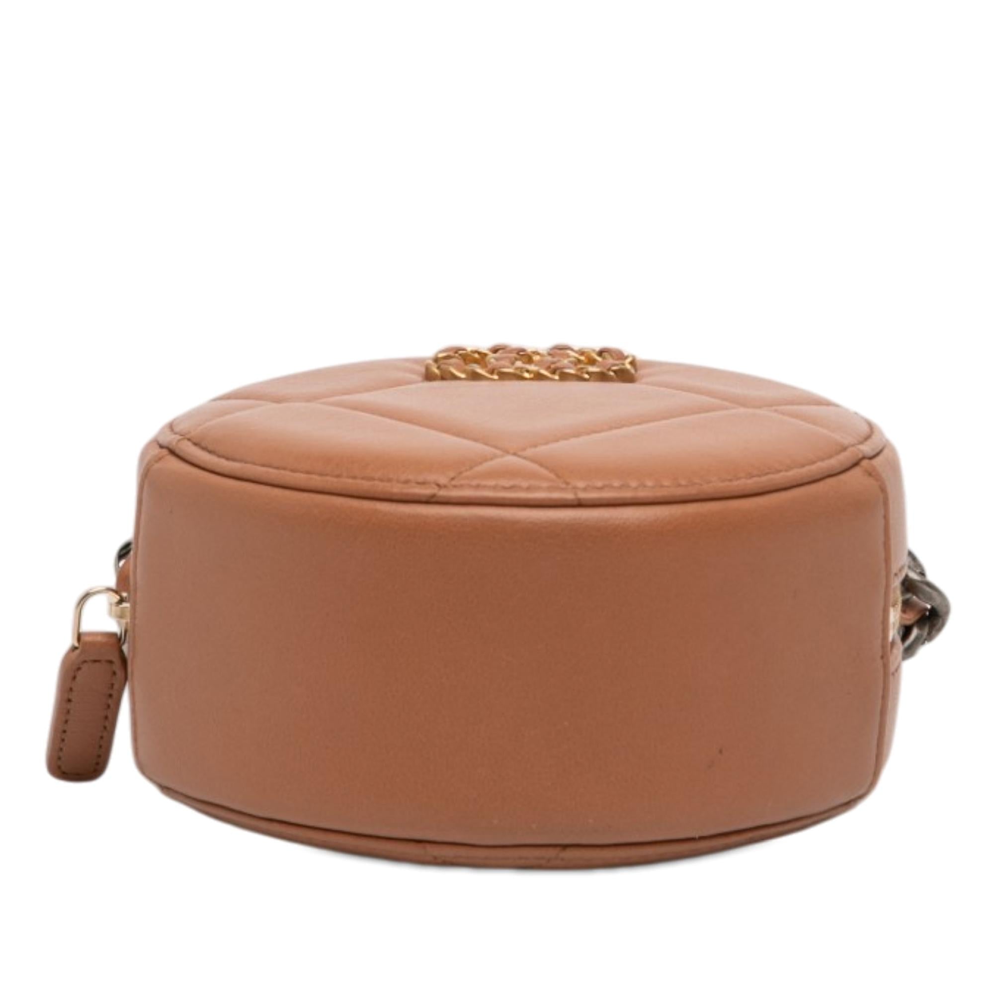 Chanel Mini Round 19 Clutch with Strap