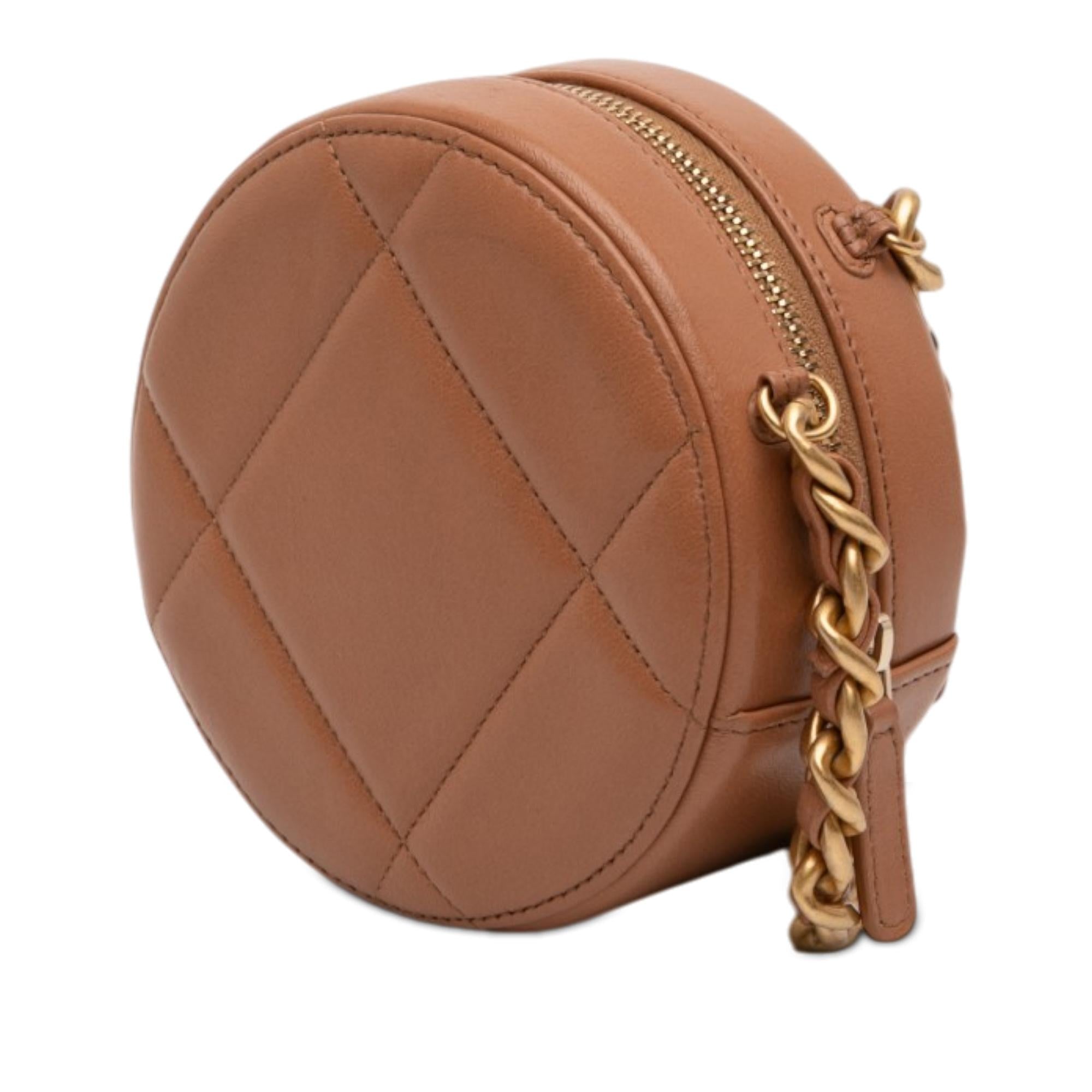 Chanel Mini Round 19 Clutch with Strap