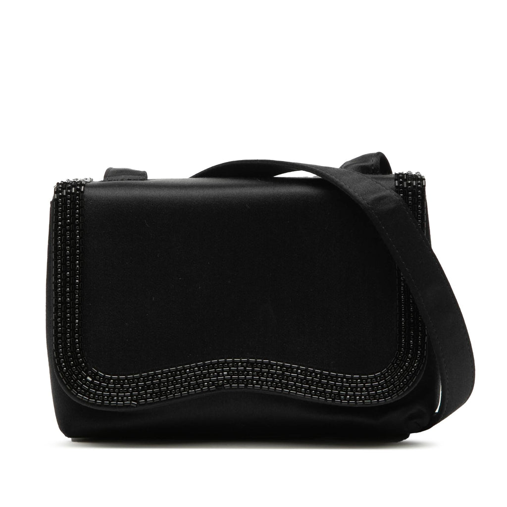 Chanel Mini Satin Beaded Flap Crossbody