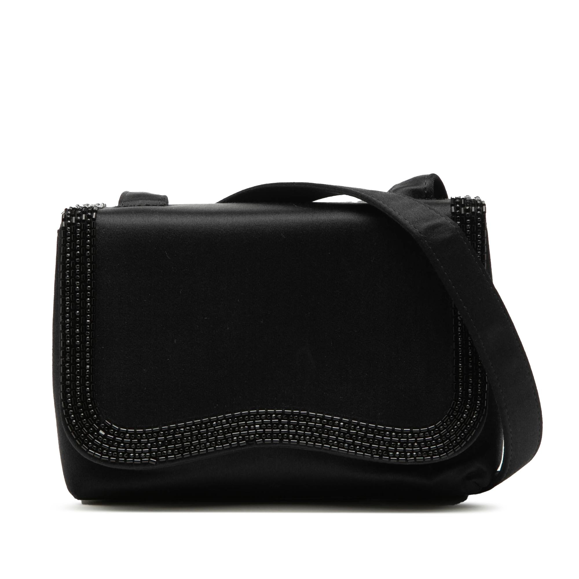 Chanel Mini Satin Beaded Flap Crossbody