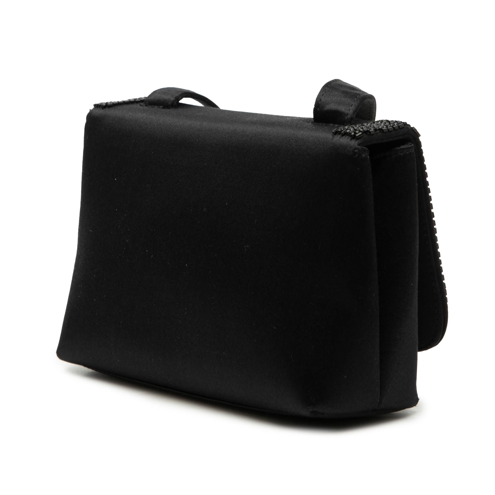 Chanel Mini Satin Beaded Flap Crossbody