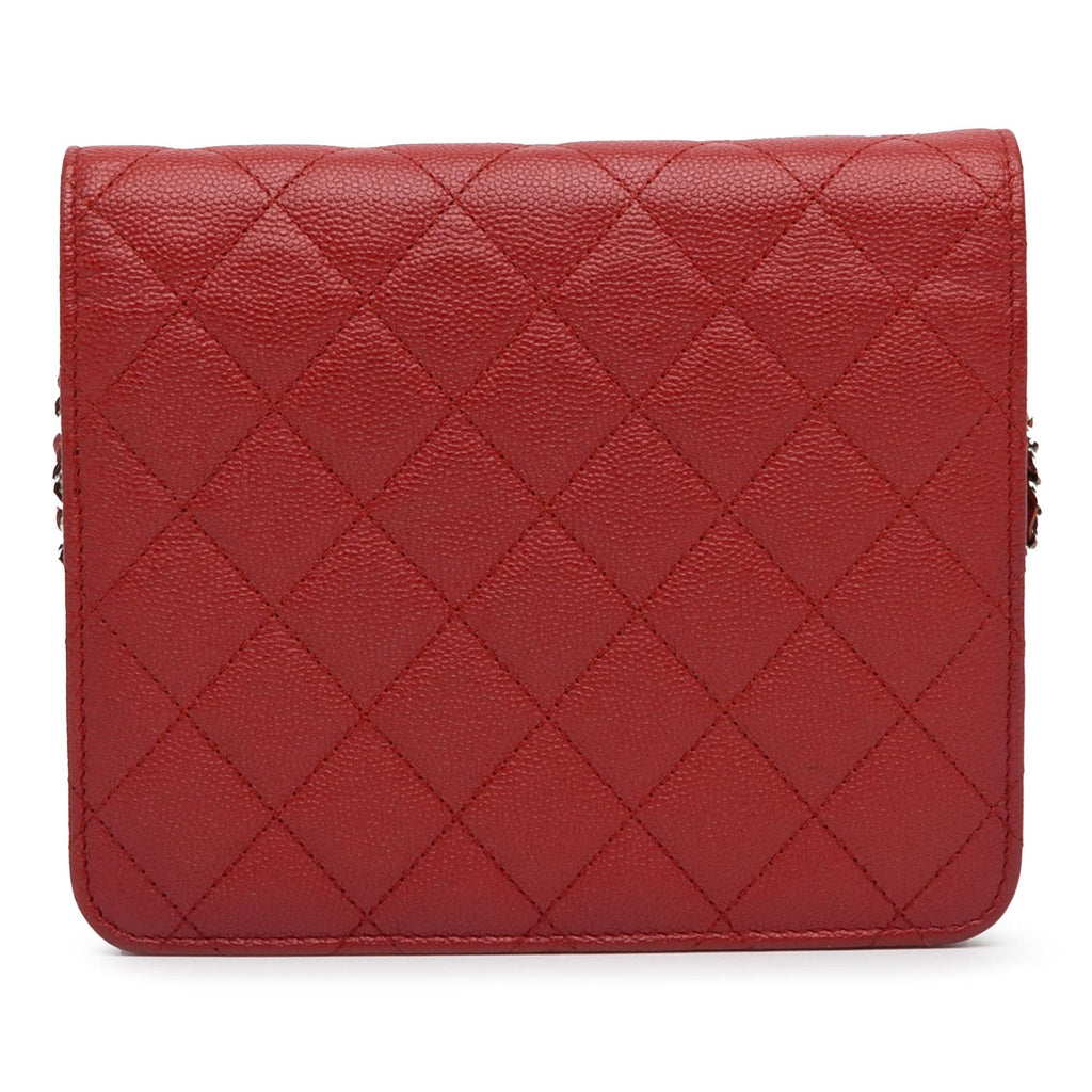 Chanel Mini Square Caviar Wallet on Chain (SHG-xhNJS8)