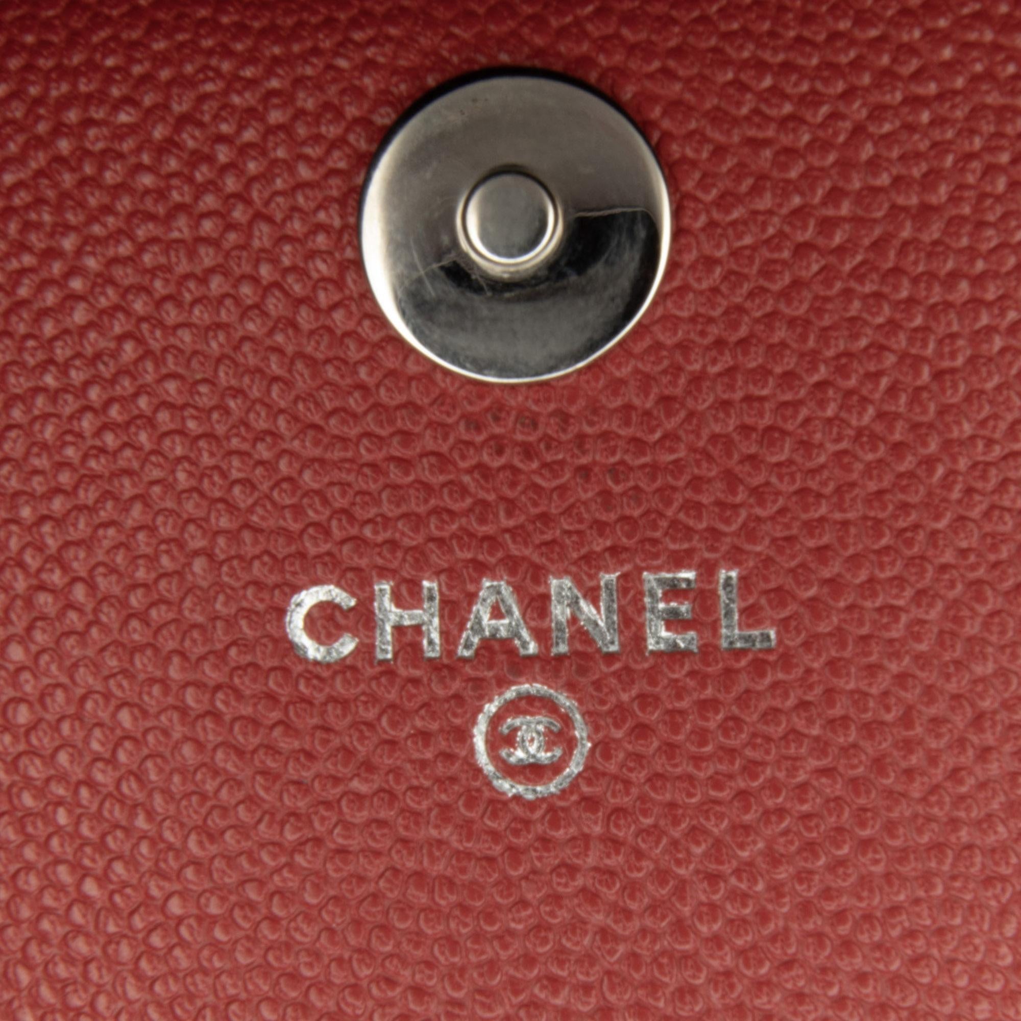 Chanel Mini Square Caviar Wallet on Chain (SHG-xhNJS8)