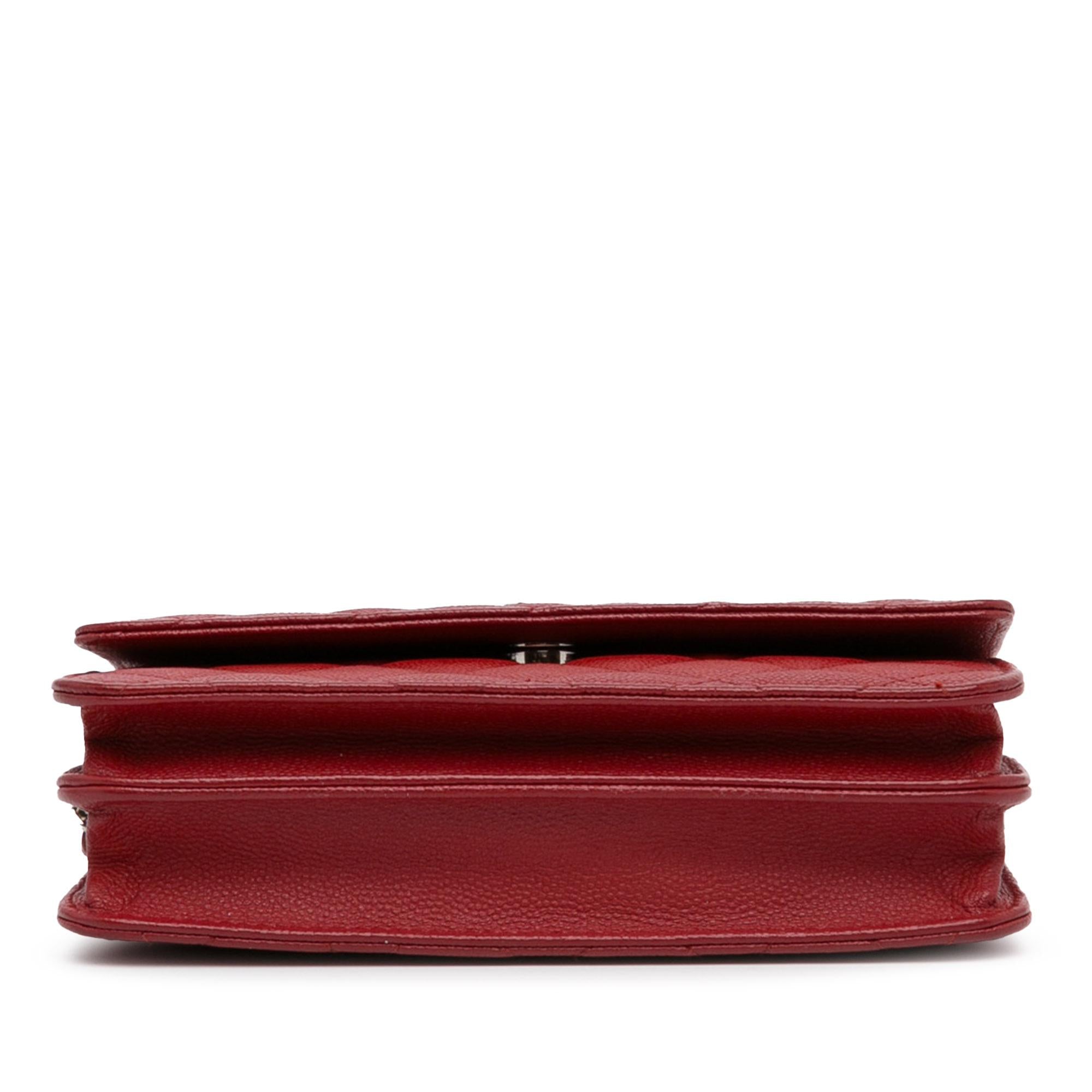 Chanel Mini Square Caviar Wallet on Chain (SHG-xhNJS8)