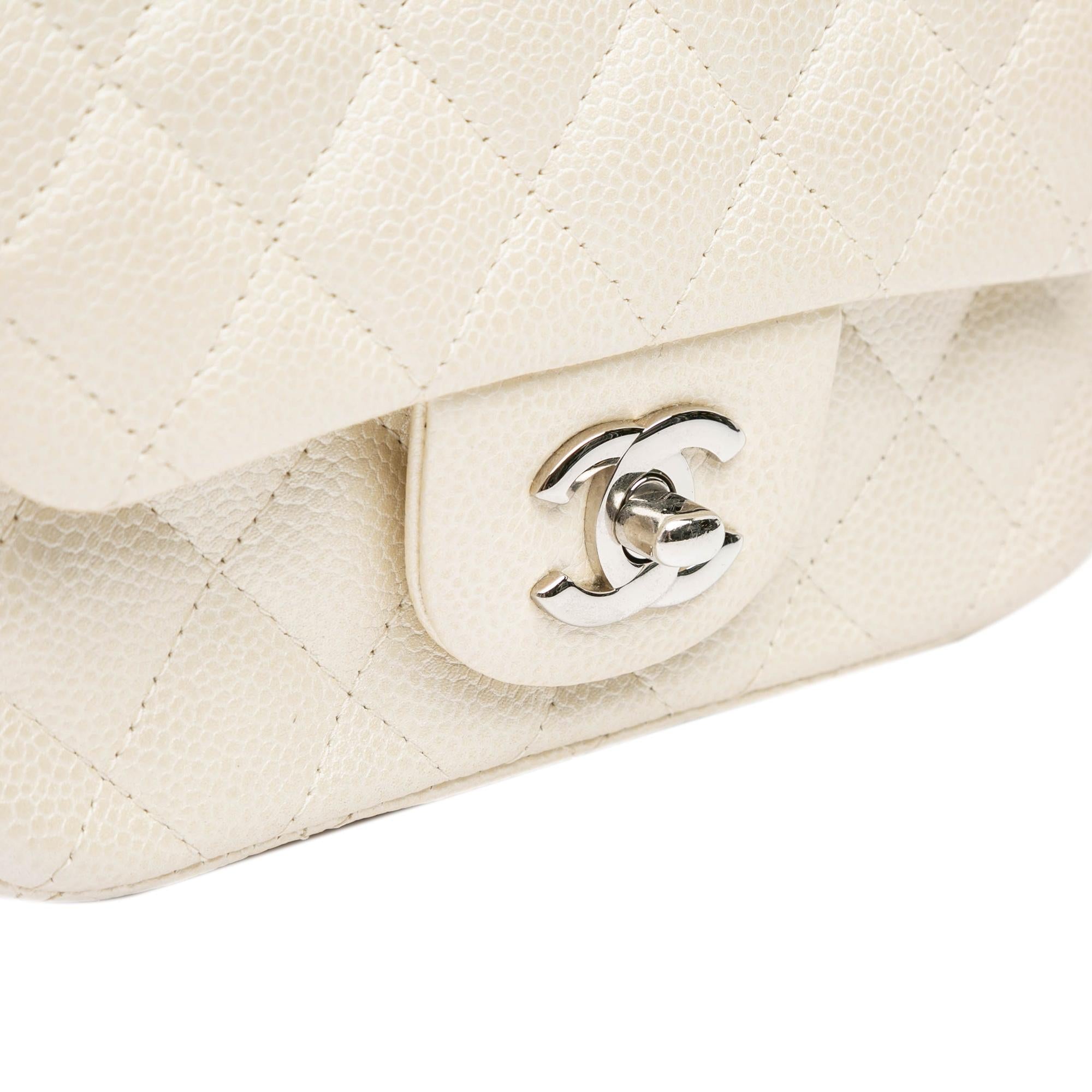 Chanel Mini Square Classic Caviar Single Flap
