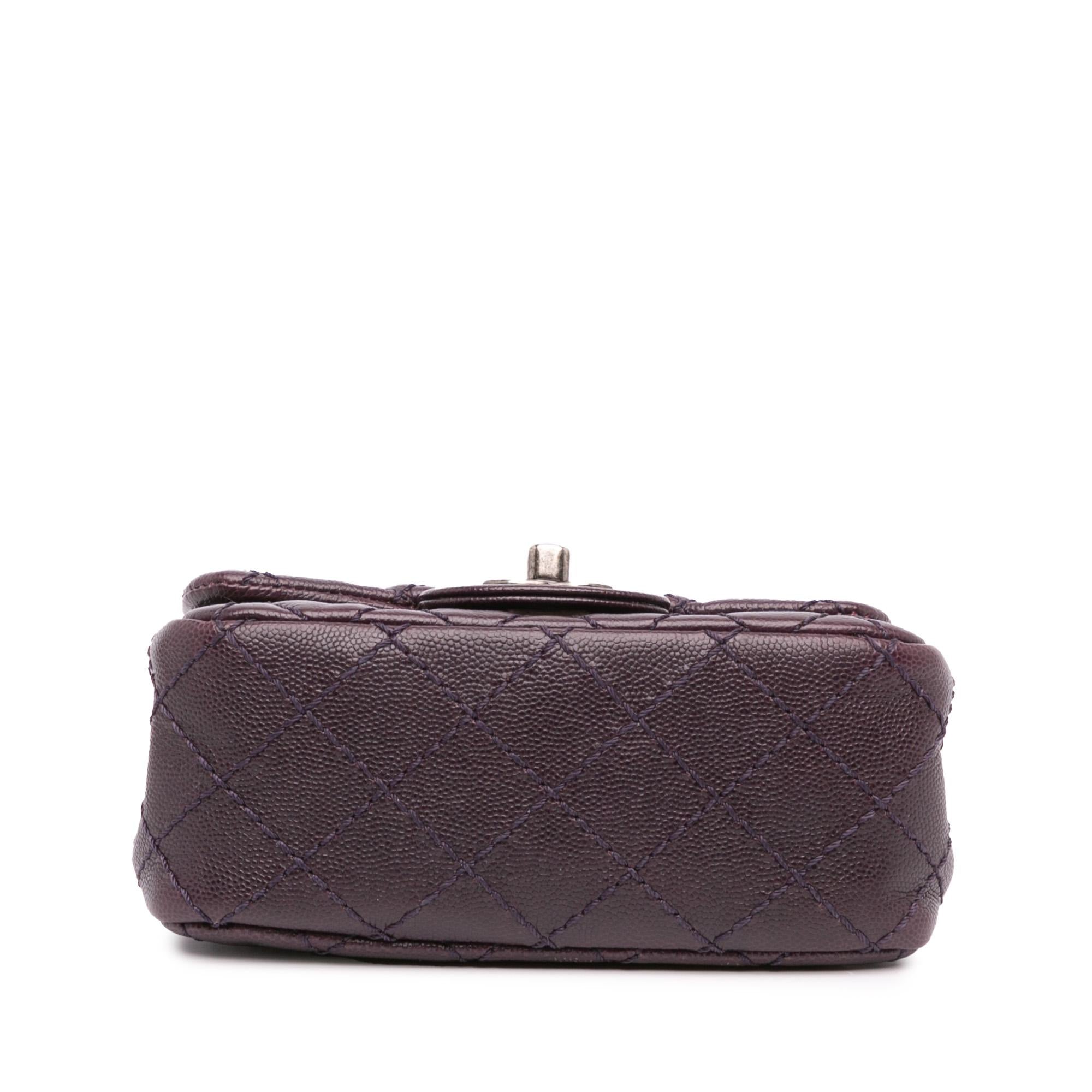 Chanel Mini Square Classic Caviar Single Flap