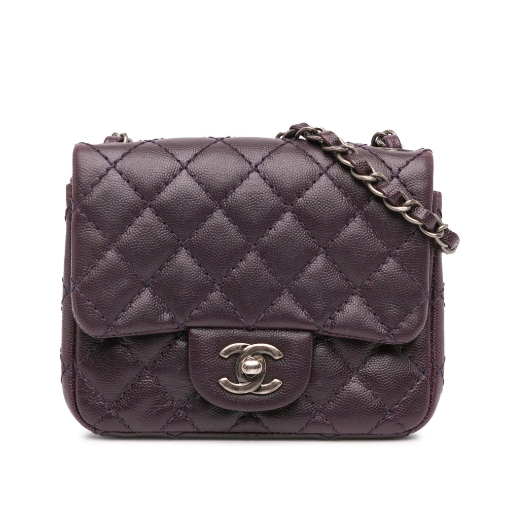Chanel Mini Square Classic Caviar Single Flap