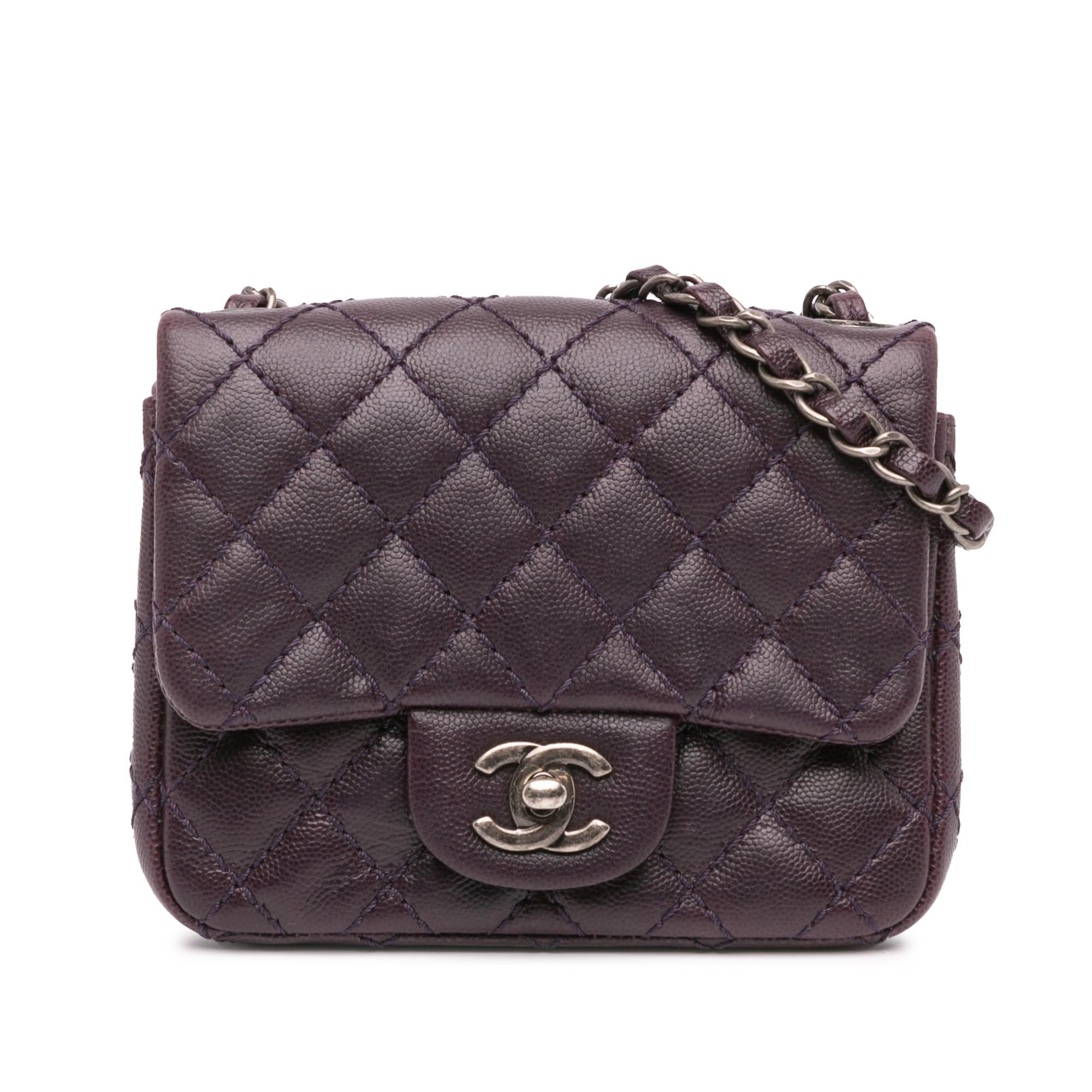Chanel Mini Square Classic Caviar Single Flap
