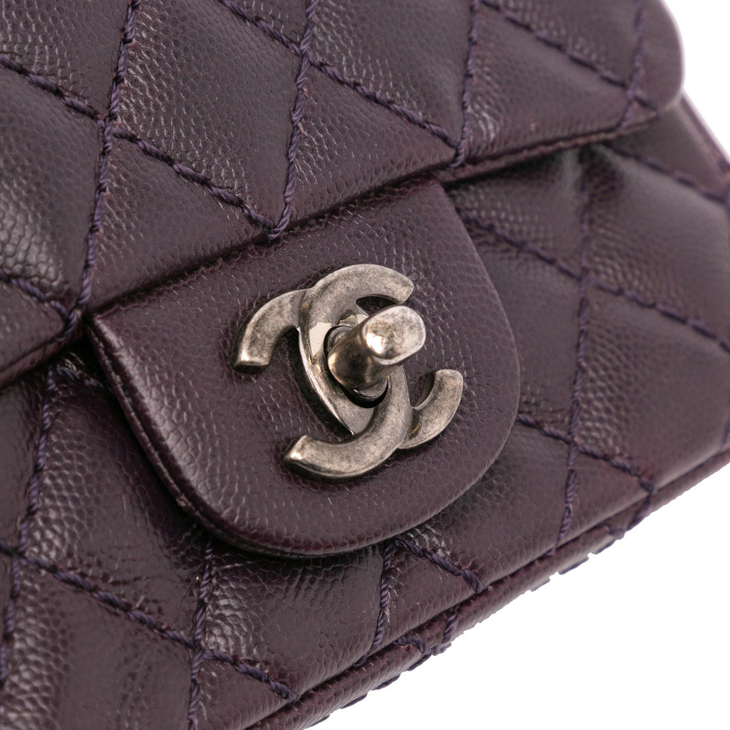 Chanel Mini Square Classic Caviar Single Flap