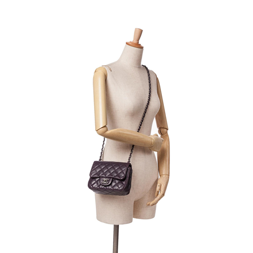 Chanel Mini Square Classic Caviar Single Flap