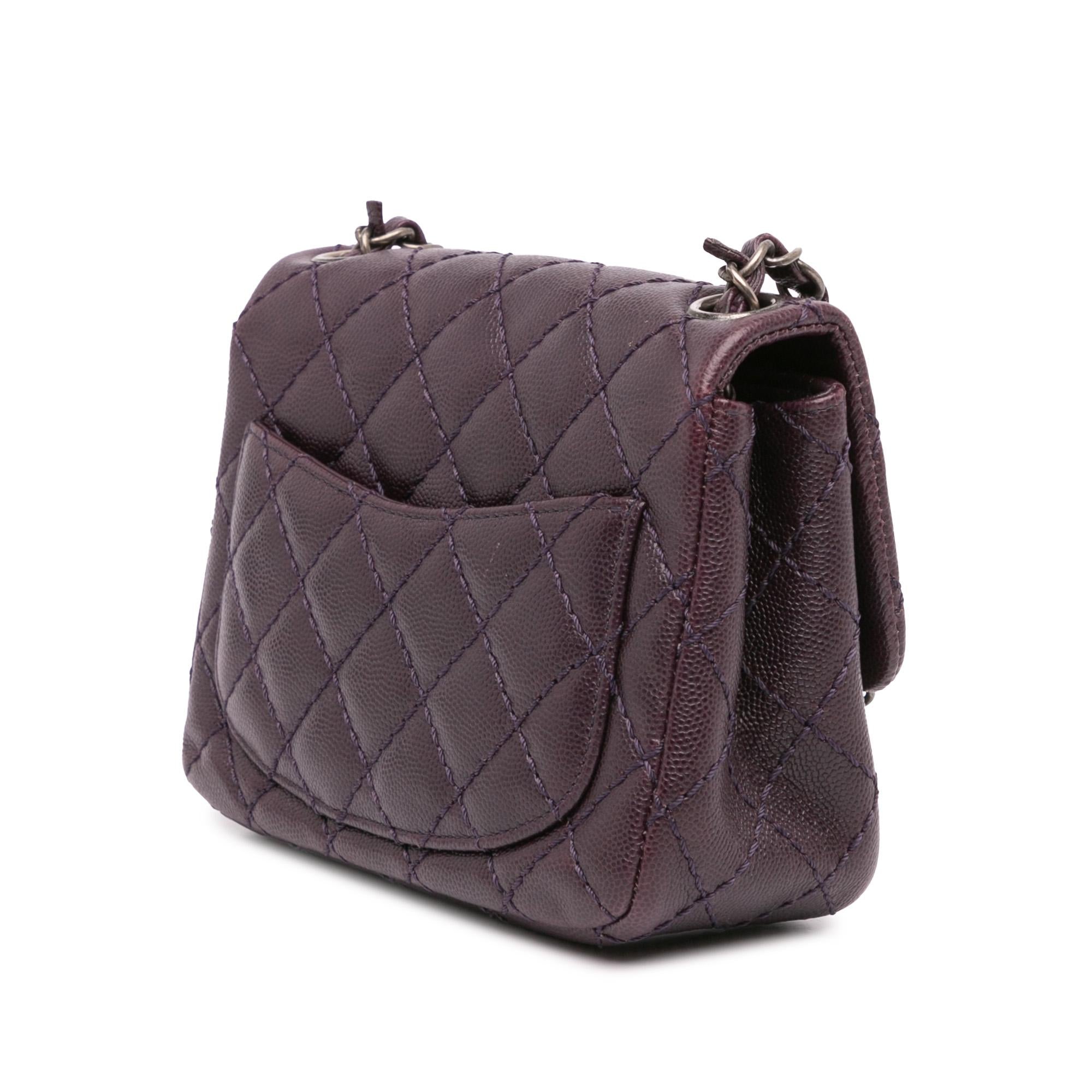 Chanel Mini Square Classic Caviar Single Flap