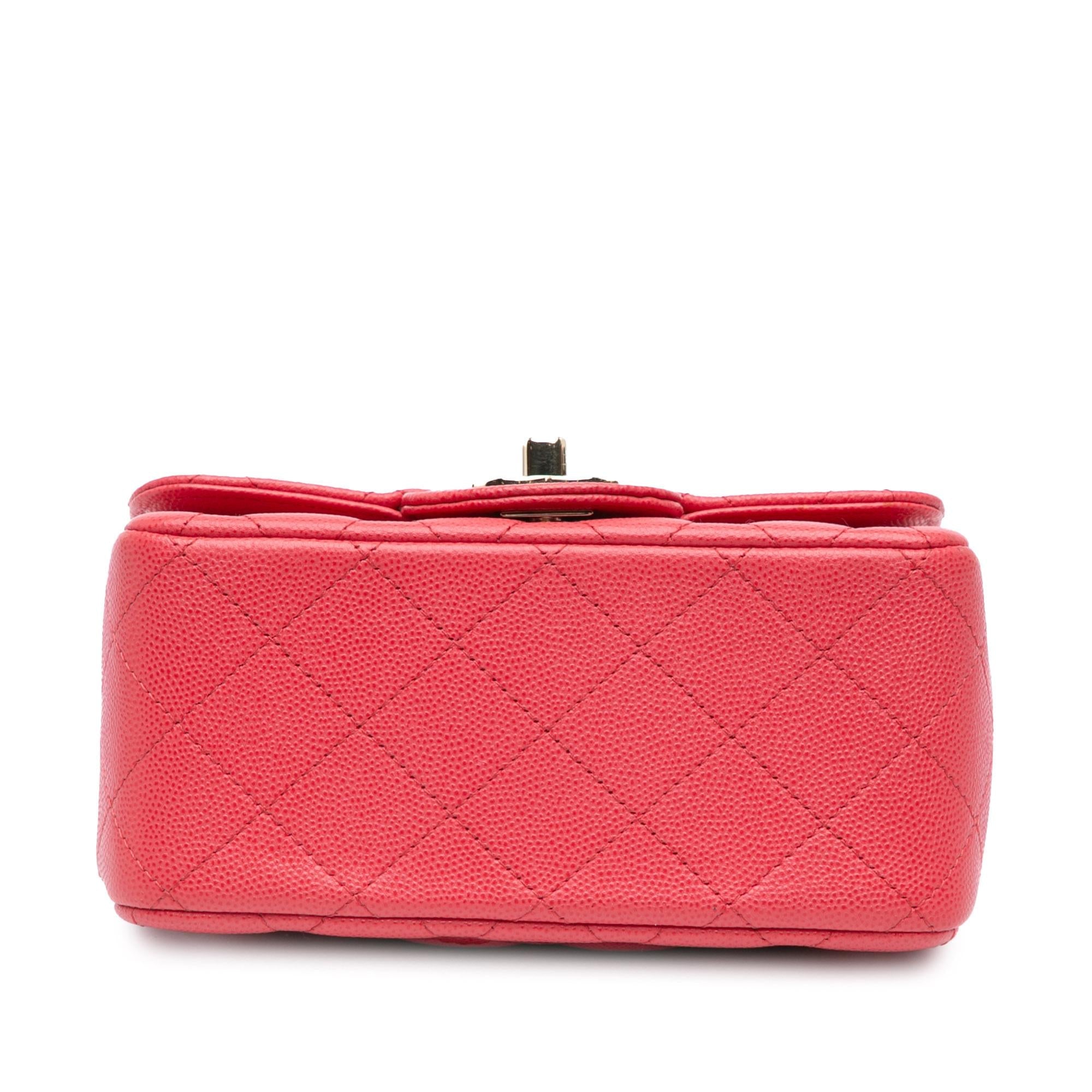 Chanel Mini Square Classic Caviar Single Flap