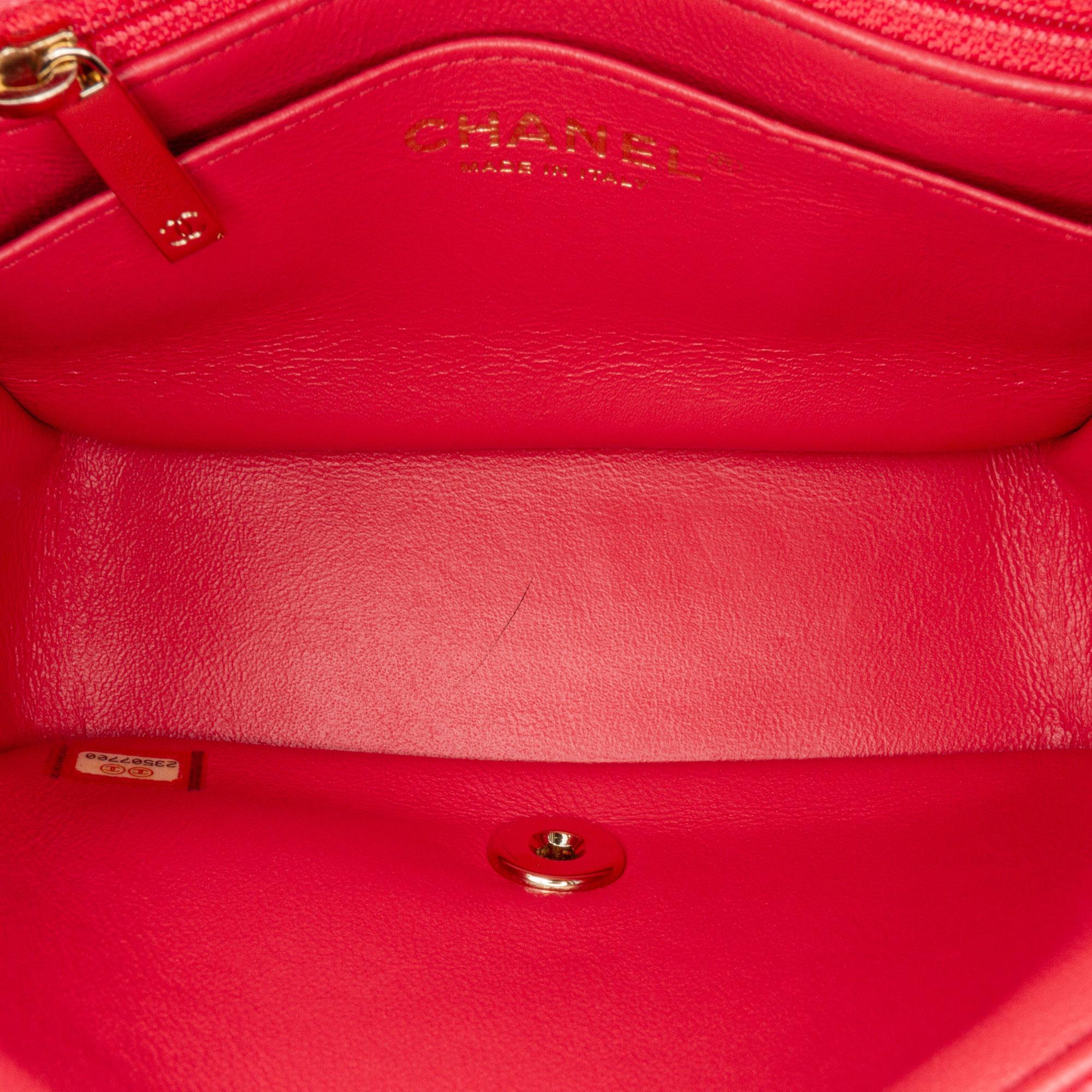 Chanel Mini Square Classic Caviar Single Flap