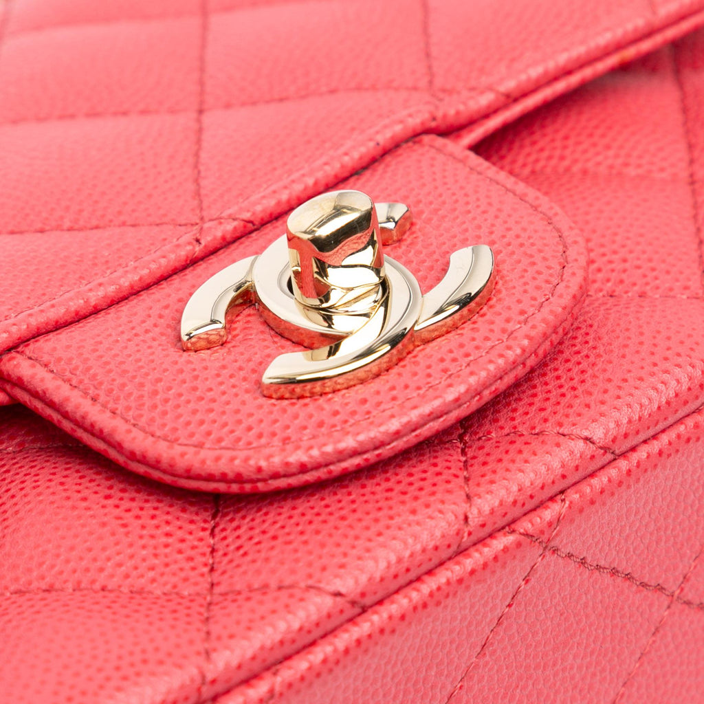 Chanel Mini Square Classic Caviar Single Flap