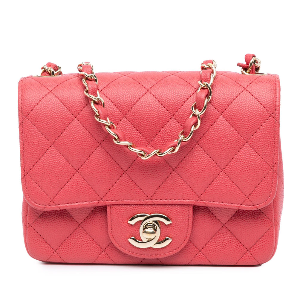 Chanel Mini Square Classic Caviar Single Flap
