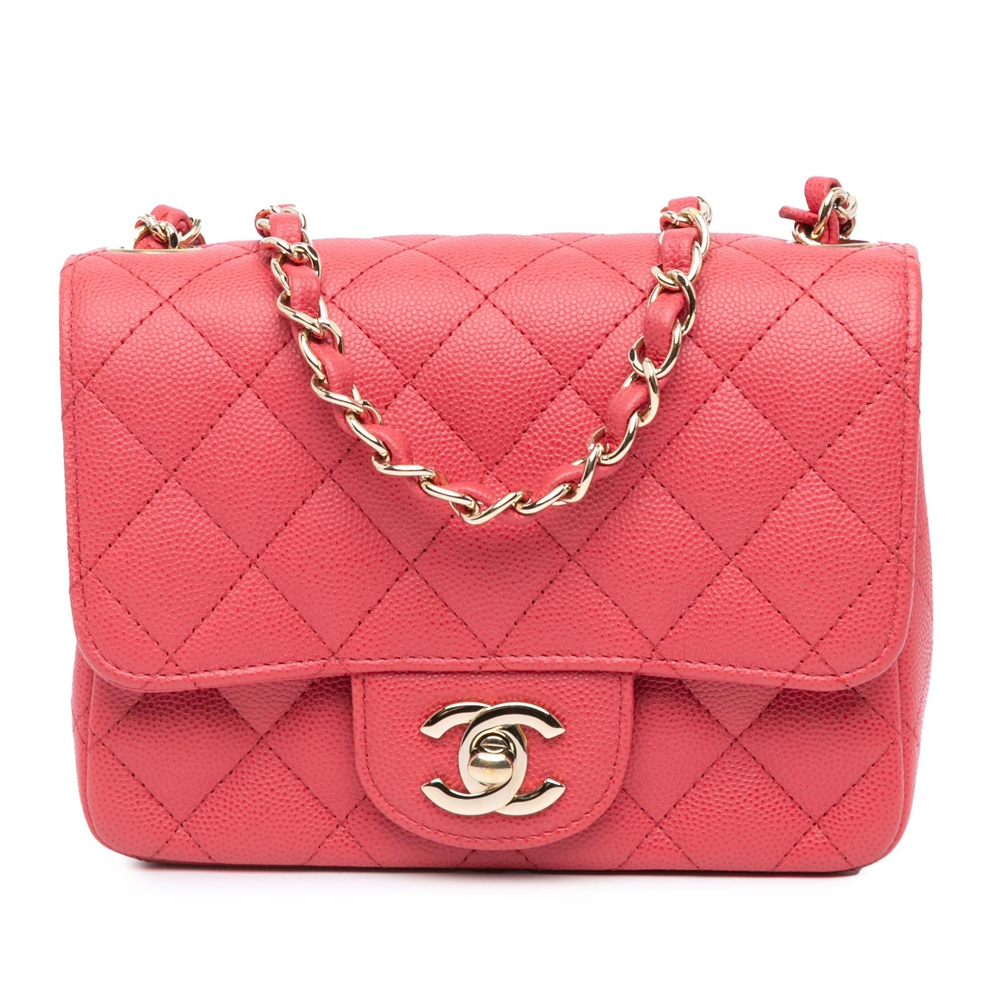 Chanel Mini Square Classic Caviar Single Flap