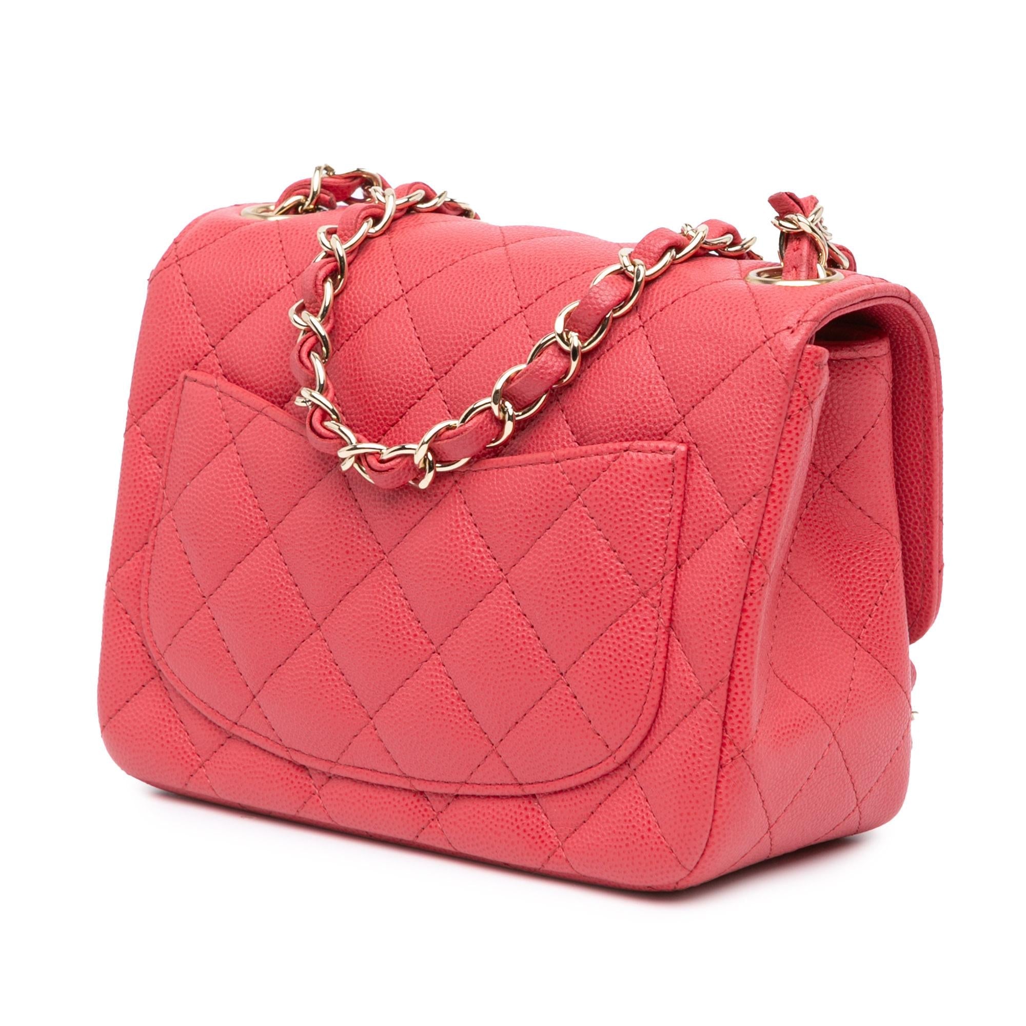 Chanel Mini Square Classic Caviar Single Flap