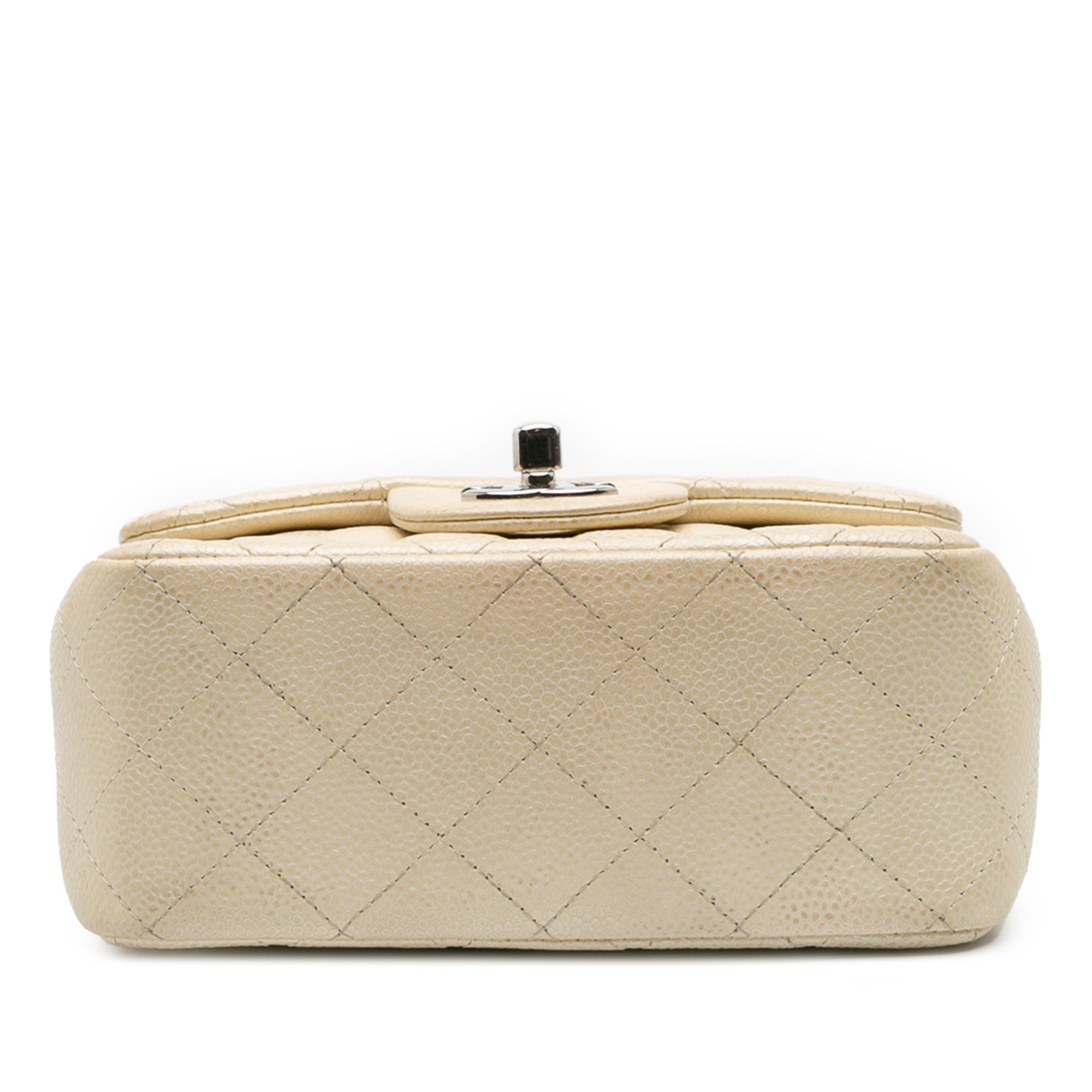 Chanel Mini Square Classic Caviar Single Flap
