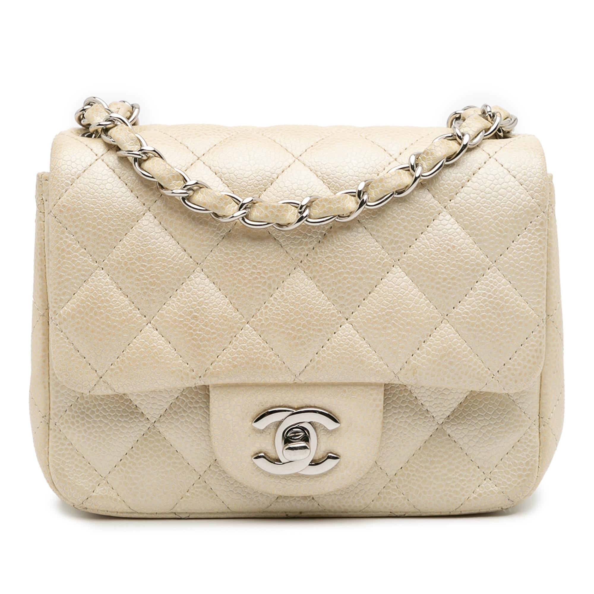 Chanel Mini Square Classic Caviar Single Flap