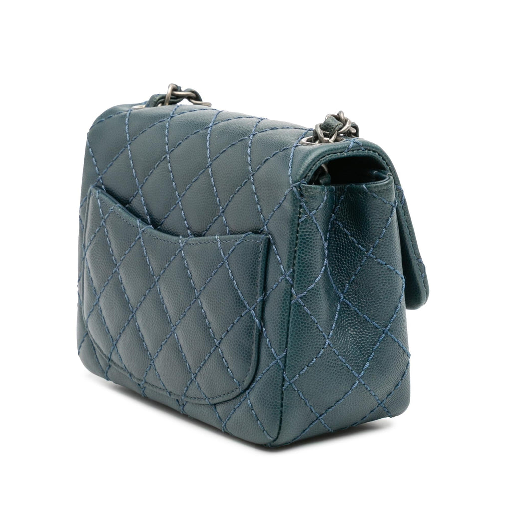 Chanel Mini Square Classic Caviar Single Flap