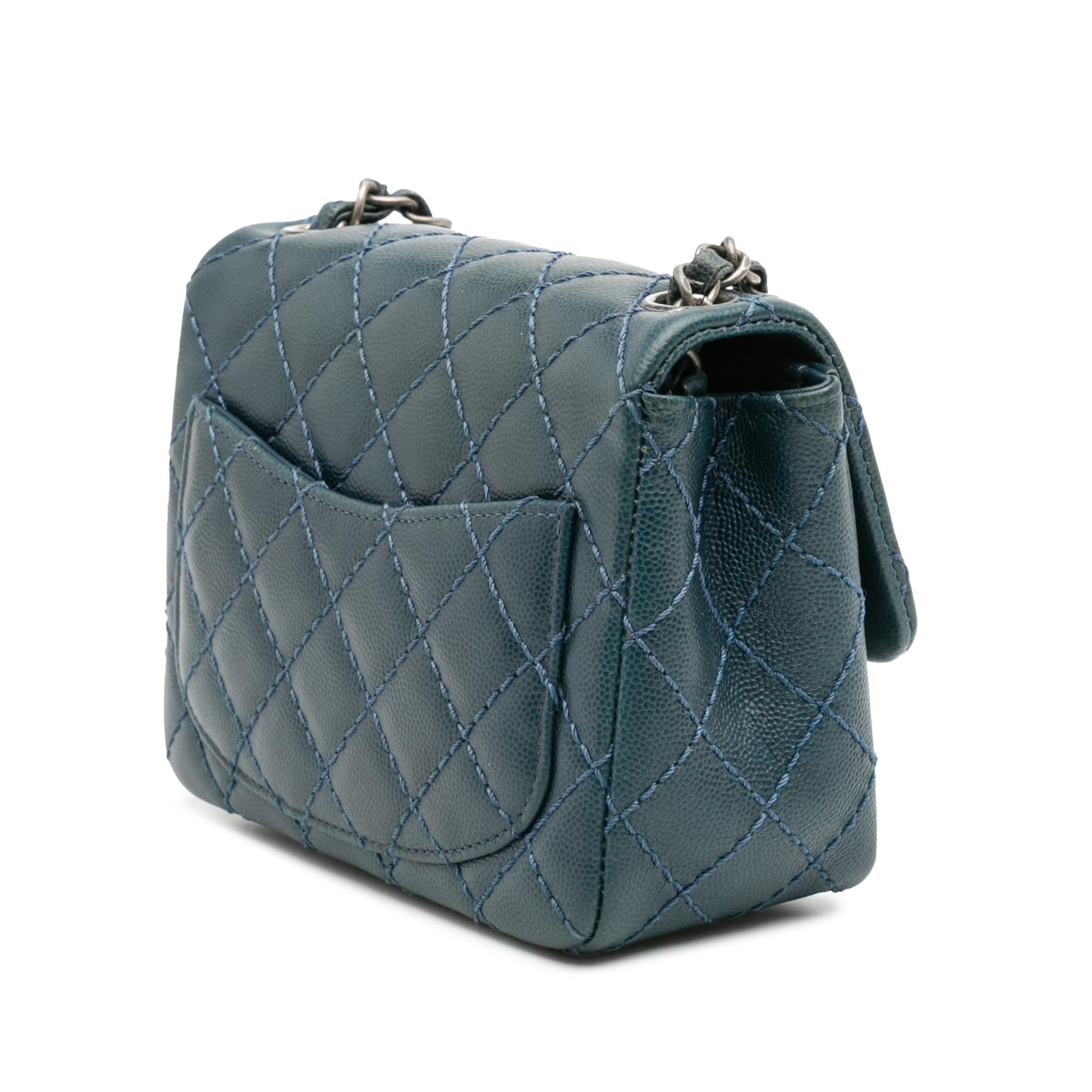 Chanel Mini Square Classic Caviar Single Flap