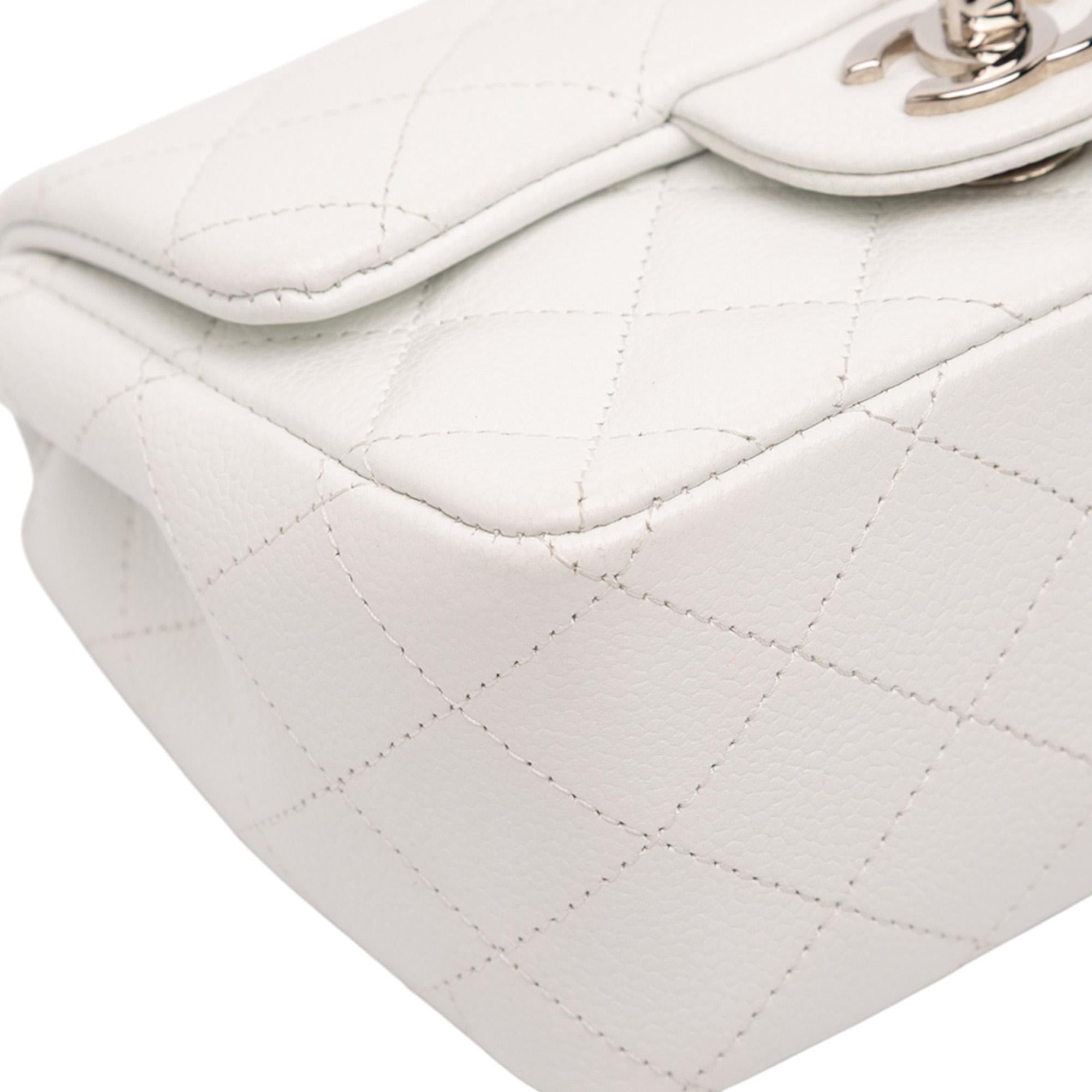 Chanel Mini Square Classic Caviar Single Flap