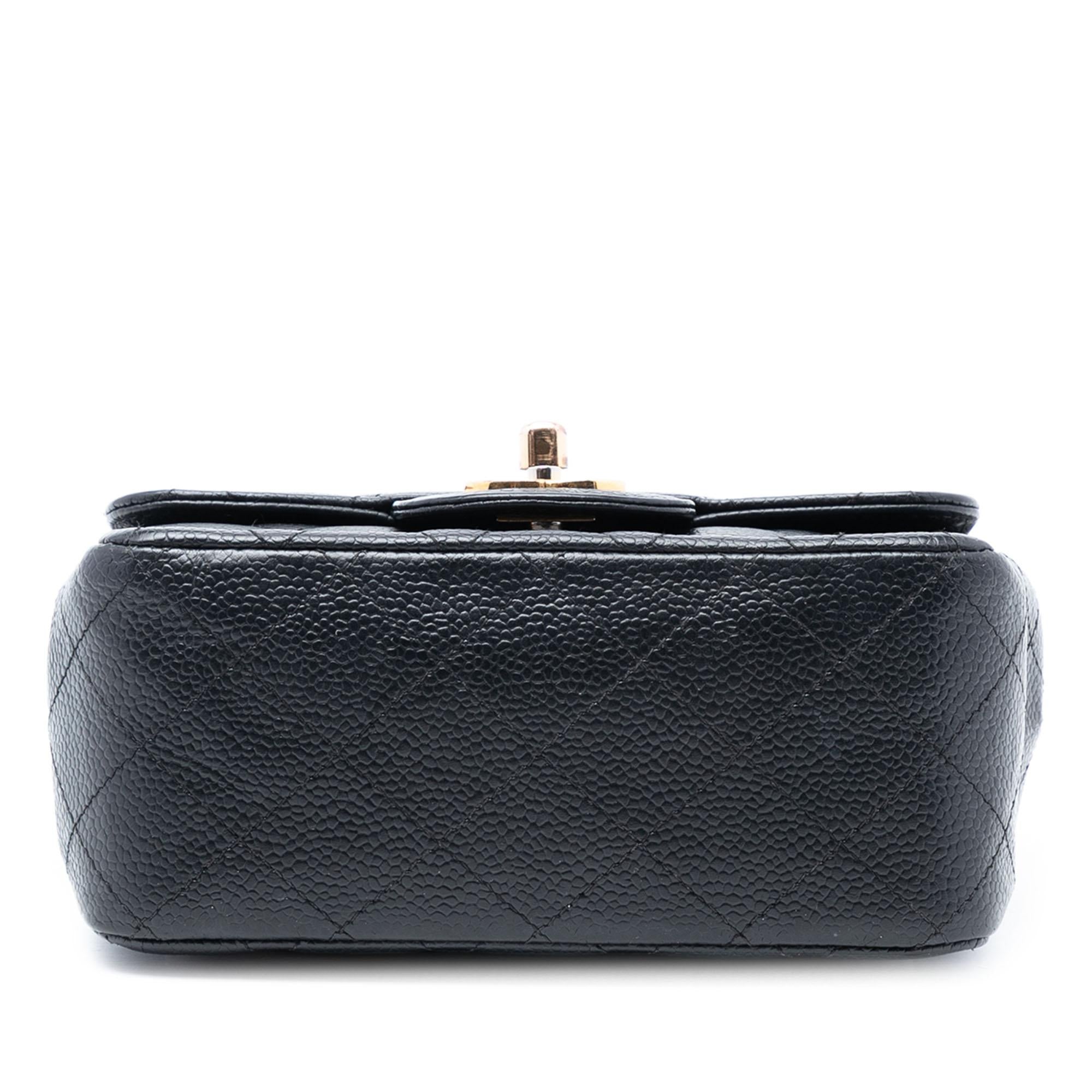 Chanel Mini Square Classic Caviar Single Flap