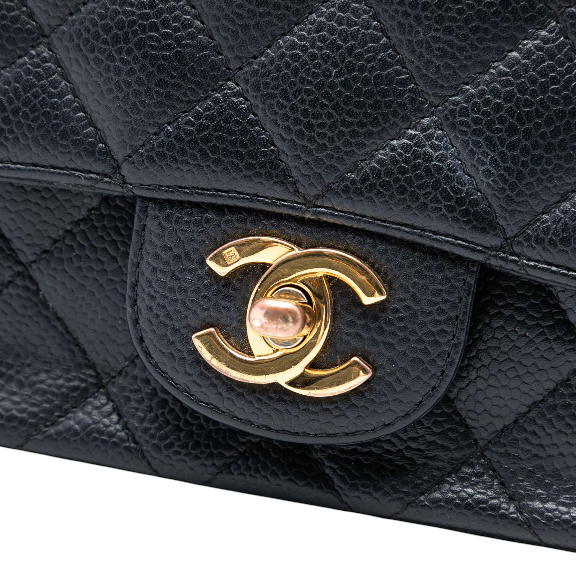 Chanel Mini Square Classic Caviar Single Flap
