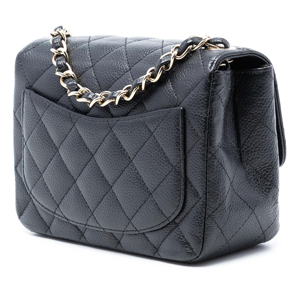 Chanel Mini Square Classic Caviar Single Flap