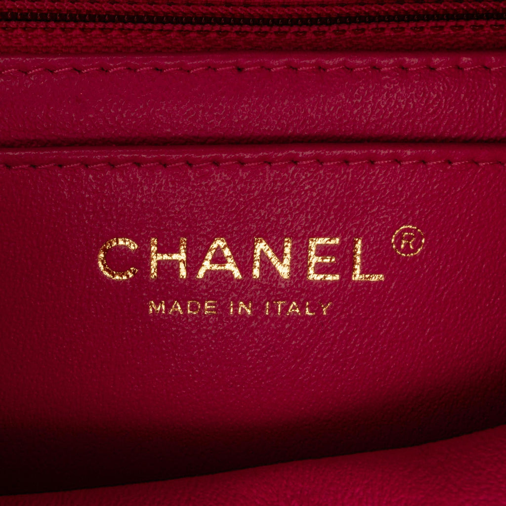 Chanel Mini Square Classic Chevron Lambskin Flap