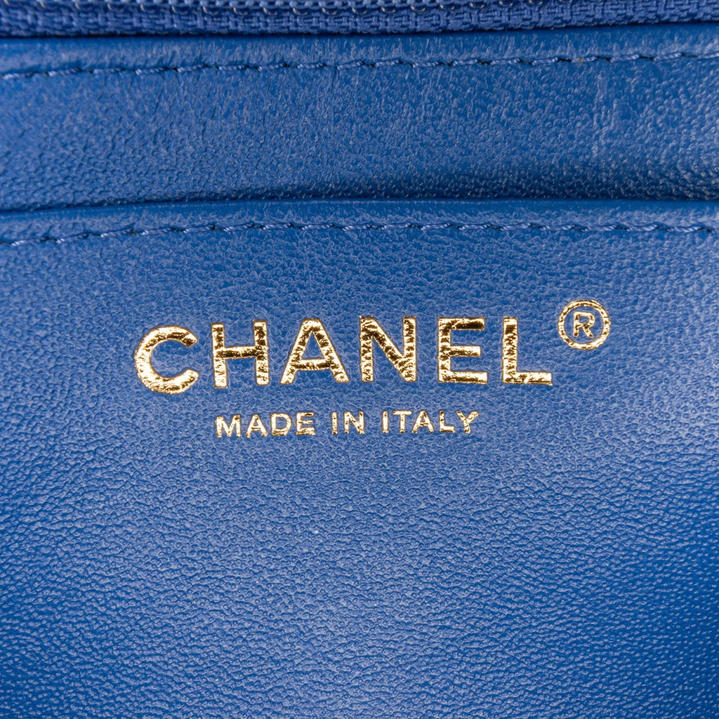 Chanel Mini Square Classic Chevron Lambskin Single Flap