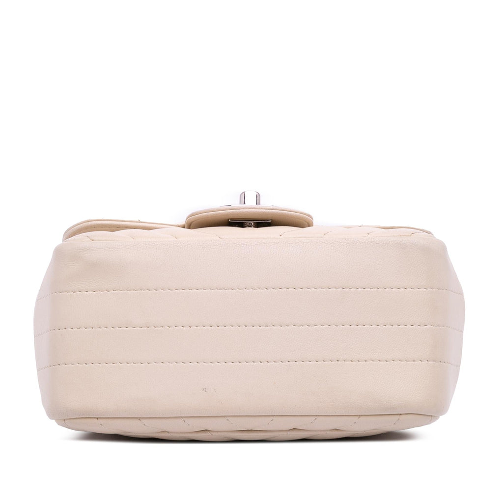 Chanel Mini Square Classic Chevron Lambskin Single Flap