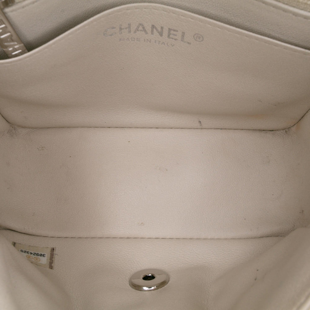 Chanel Mini Square Classic Chevron Lambskin Single Flap