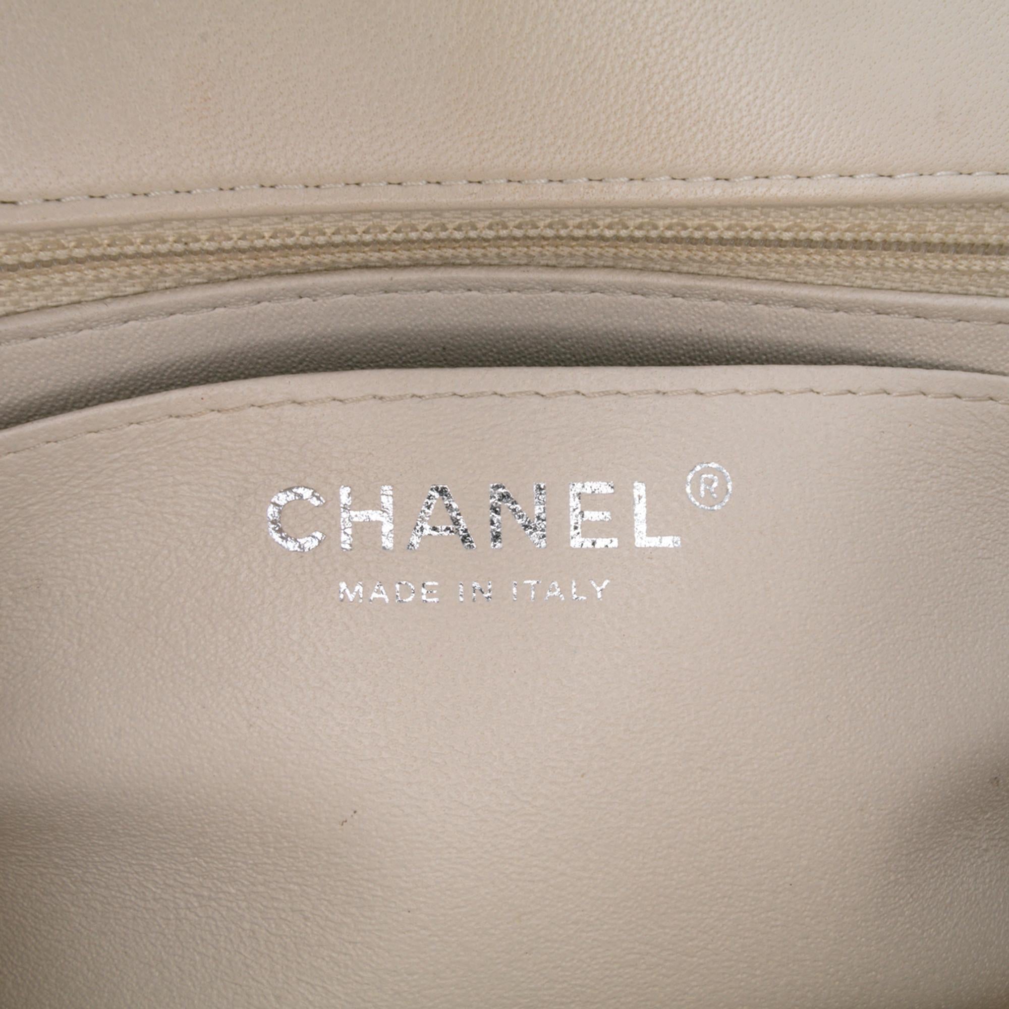 Chanel Mini Square Classic Chevron Lambskin Single Flap